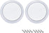 uxcell 2pcs 4" Speaker Grill Mesh Decorative Circle Woofer Guard Protector Cover Accessories White...