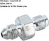 Brake Fitting Adapter, 3AN Male To 3/8?24 Inverted Flare Adapter Fitting Metal HAF01 for 3/16in Brake Line...