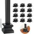 Iron Baluster Shoes Stair Balusters Stair Flat Shoe with Screw for 1/2" Square Balusters,Copper Baluster Wrought Iron Spindles Shoes Metal Spindle...