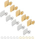 UNICRAFTALE Rhombus Stud Earring 20 Sets Hypoallergenic Earring Post with Loop 0.8mm Pin Stainless Steel Stud Earring with Ear Nuts Ear Studs for ...