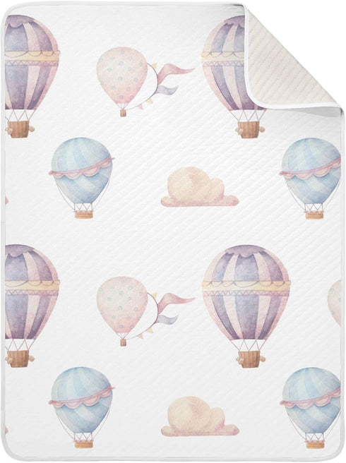 Baby Blanket for Boys Girls - Watercolor Hot Air Balloon Kids Blankets, Unisex Soft and Comfor Children Blanket for Children Sound Sleep Boys and ...
