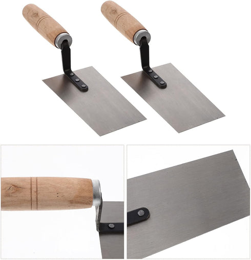 Yardwe Hand Tools 4pcs Concrete Trowel Finishing Trowel Putty Trowel Drywall Trowel Margin Trowel Paint Scraper Concrete Edger Construction Spatul...