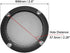 uxcell Speaker Grill Cover 2 Inch Mesh Decorative Circle Subwoofer Guard Protector Black 2pcs...