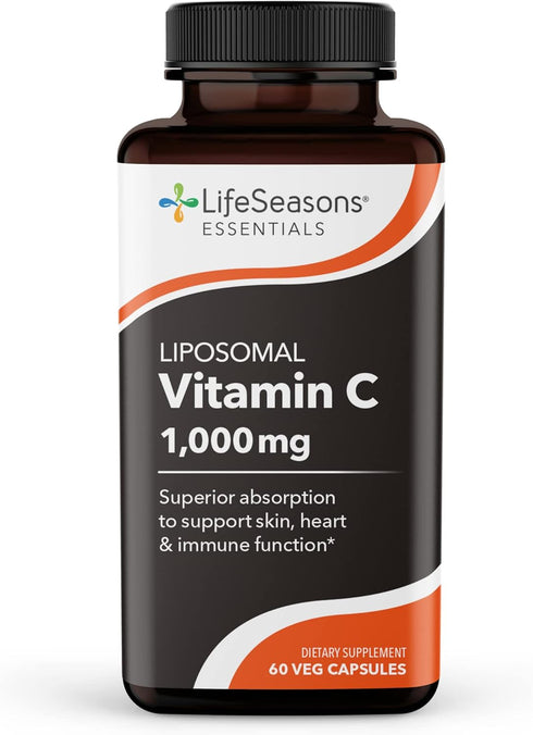 LifeSeasons Essentials Liposomal - Vitamin C Supplement - Supports Skin Heart & Boosts Immunity - Enhances Collagen Production - Antioxidants for ...