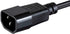 Monoprice Desktop Computer Power Cord - IEC 60320 C14 to NEMA 5-15R, 10 Amp, 1250 Watt, 125 Volt, 18AWG, 2 Feet, Black...