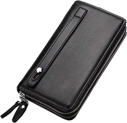 Hebetag Leather Clutch Purse Wallet for Men Organizer Holder Wrist Bag...