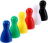 8 x 6 Style Multicolor Plastic Pawns Pieces Game for Board Games, Tabletop Markers Component...