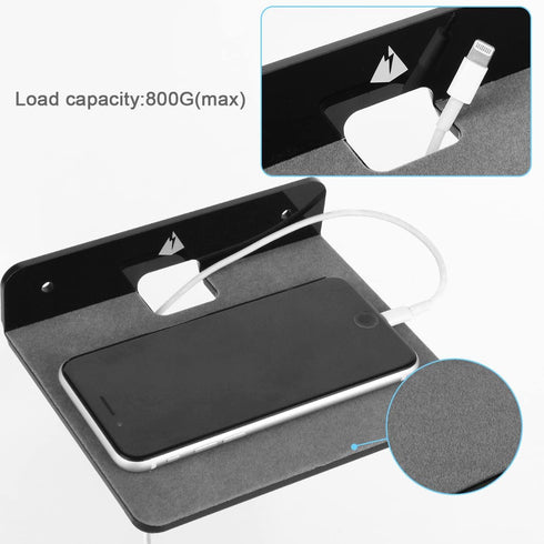 TXEsign Wall Shelves Speaker Shelves 2 Pack, Small Wall Shelves Speaker Mount for Bluetooth Speaker, Webcam, Cell Phones, Toy Display Shelf Acryli...
