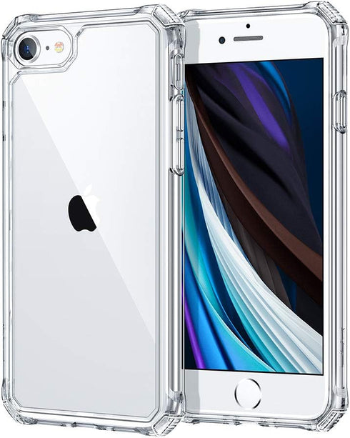 ESR for iPhone SE (2022) Case, iPhone SE (2020) and iPhone 8, Military-Grade Protection, Shock-Absorbing Corners, Yellowing-Resistant Back, Phone ...