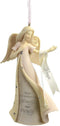 Enesco Foundations Breast Cancer Hope Strength and Dignity Angel Hanging Ornament, 4.5 inch, Multicolor...