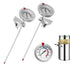 Candy Thermometer(2 Pack) with 12" Probe & Pot Clip,Oil Thermometer for Fring, Deep Fry Turkey Thermometer - Classical Thermometer for Cooking for...
