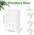 6PCS Upgraded Aquarium Plant Holder, 5.1x3.1x2.1 Inch White Hanging Aquatic Plant Pot with 36 Hooks and 12 Suction Cups, Fish Tank Plant Holder fo...