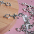 50 PCS 10pcs Antique Silver Plated Heart Footprint Electrocardiogram Charms Pendant for Jewelry Making Bracelet Accessories DIY Craft Findings...