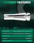 SCITOO Door Handle Compatible with 2004-2013 for Ford for E-150 Chrome 32 Endspc Replace Handle F2UZ-15266A46-A...