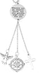 Guardian Angel Cross Car Charm for Rearview Mirror Window Hanging Ornaments Car Pendant for Home Vehicle Interior Accessories Car Rearview Mirror ...