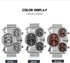1167 Mens Top Brand Multi-Function 3-Movt Quartz Steel Wrist Watch...