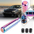 Aluminum Alloy Heavy Weighted Shifter Knob, 5" Auto Gear Shift Knob, Car Gear Lever Stick Shifter Handle,with 3 Threaded Adapters M8 M10 M12,Fit M...