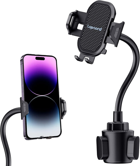 Lopnord Car Phone Holder Mount Cup Holder, Phone Mount for Car Compatible with iPhone 15 14 Pro Max/Samsung Galaxy S24 S23 S22 Ultra, Cell Phone H...