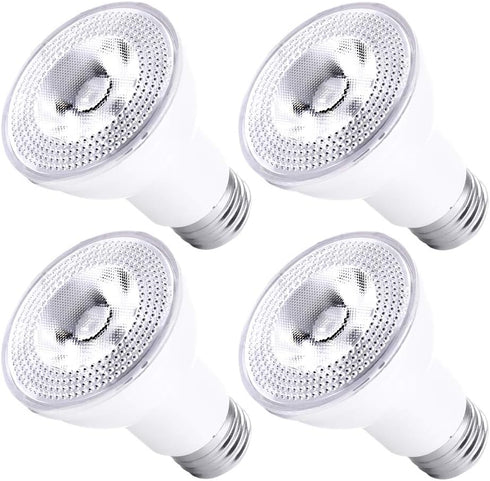Par20 Led Bulbs 3000K Warm White Dimmable Flood 7W(50W Halogen Equivalent) E26 40 Degree Spot Light for Indoor Track Recessed Lighting 4-Pack...