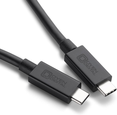 Oyen Digital USB-C USB4 Cable (40Gbps), 1ft (0.3M), 8K Video, 240W Charging...