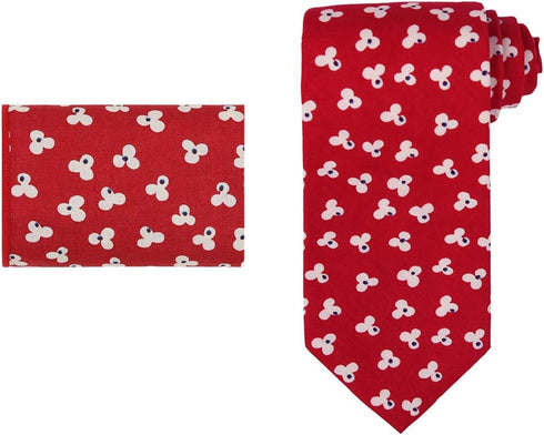 Dan Smith Dark Red,Beige Tie For Party Neck Ties Pocket Squares Set Red Cotton Birthday Custom C.C.N.B.034 Paisley...