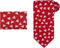 Dan Smith Dark Red,Beige Tie For Party Neck Ties Pocket Squares Set Red Cotton Birthday Custom C.C.N.B.034 Paisley...