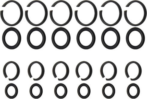 1/2"" & 3/8"" Impact Wrench Retainer rings with O-ring Fit for Electric Wrench/Pneumatic Wrench, Impact Wrench Tool Parts and Accessories (6+6/Set...