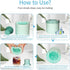 3D Cylinder Ice Cube Ice Bucket Mold Mold Ice Cube Trays Press-Type Easy-Release Ice Maker 60 pcs 3D Cube Ice Easy-Release Ice Cup Small Size Blue...