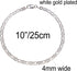 Gold Anklet for Women Teen Girls, 14K Gold / 18K Gold/Platinum Plated Flat Mariner Link Chain Ankle Bracelets for Women 9 10 11 inches...