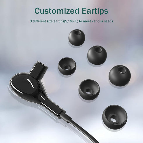 3.5mm Earbuds Wired with Mic for Samsung A14 A32 A15 A13 5G Wired in-Ear Headphones 3.5mm Headphone Jack Stereo Magnetic Earphones Wired for Samsu...