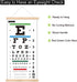 Eye Chart, Snellen Eye Chart for Eye Exams 20 Feet with Wood Frame 11x22 Inches, Canvas Low Vision Eye Test Wall Chart with Eye Occluder Hand Poin...