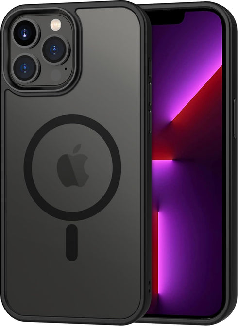 CACOE Magnetic Case for iPhone 13 Pro Max 6.7 inch-Compatible with MagSafe & Magnetic Car Phone Mount,Anti-Fingerprint TPU Thin Phone Cases Cover ...