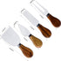 4Pcs Cheese Knife Set - Stainless Steel Cheese Knives with Acacia Wood Handle - Charcuterie Knife Set for Party and Holiday...