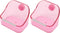 (2 Pack) 5" x 3 3/4" x 4" CalPalmy Pink Food and Water Bowl for Rabbit, Chinchilla, Guinea Pig - The Best Tip-Proof, Clip-On Food Dishes for Rabbi...