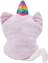 BLUE PANDA Small Reversible Caticorn Plush Toy, Lavender and White Caticorn Plushie with Rainbow Horn (6 x 12 in)...