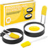 Round Egg Maker Ring 2 Pack, Nonstick Egg Rings for Frying Eggs and English Muffins, Egg Shaper for Frying Pan Cooking, Egg Molds for Griddle, Egg...