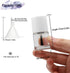 6PCS Empty Nail Polish Bottles with Brush, Empty Refillable DIY Glass Nail Polish Bottles with Funnel & Mixing Balls (10ML, White)...