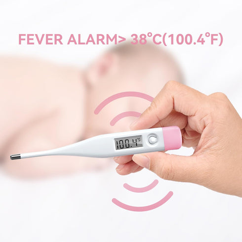 Digital Oral Thermometer for Adults and Children with LCD Display, Oral Thermometer for Baby with Fever Alarm Rectal & Underarm Use, Fast Reading ...