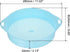 MECCANIXITY Garden Sifting Pan, Round Potting Sieve Plastic Mesh Filter Soil Screen Gardening Tool for Garden Yard, Blue 2 Pack...