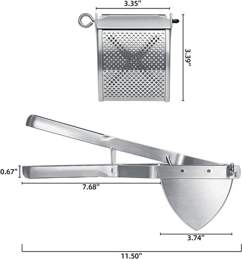Potato Ricer, Sopito Stainless Steel Potato Masher for Commercial and Home Use...