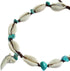 Genuine Mako Shark Tooth Anklet, Handmade Cowrie Shells Anklet for Women Surfer Jewelry EA389-AN...