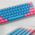 61 Keys PBT Keycap OEM Overview Set Thick Key Caps 61 Mechanical Keyboard for DIY Cherry MX Mechanical Keyboard Backlit,Only Keycap (Blue-Pink),On...