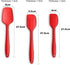 Silicone Spatula 3-piece Set, Ergonomic Handle High Heat-Resistant Spatulas, Non-stick Rubber Spatulas with Stainless Steel Core, Red...