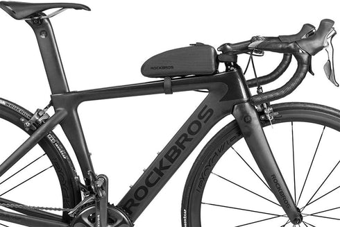 ROCKBROS Bike Top Tube Bag Bicycle Front Frame Bag Waterproof Bike Pouch Pack Bike Phone Bag Cycling Accessories Pouch for Mountain Road Bike Larg...