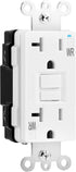 Amazon Basics Weather-Resistant GFCI Receptacle with LED Indicator, 20 Amp, White...