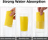4-Pack Damp Clean Duster Sponge Brush for Cleaning Blinds, Glass, Baseboards, Vents, Railings, Mirrors, Window Track Grooves and Faucets (Yellow)...