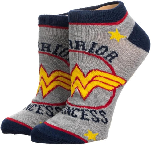 Bioworld Wonder Woman Ankle Socks 5-Pack for Women...