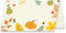 Koko Paper Co Thanksgiving Place Cards with Pumpkin and Autumn Foliage. Pack of 50 Tent Style Cards for Thanksgiving and Other Fall, Autumn Events...