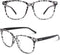 Happy Store CN81 Large Oversized Bold Frame UV 400 Clear Lens Horn Rimmed Glasses...