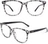 Happy Store CN81 Large Oversized Bold Frame UV 400 Clear Lens Horn Rimmed Glasses...